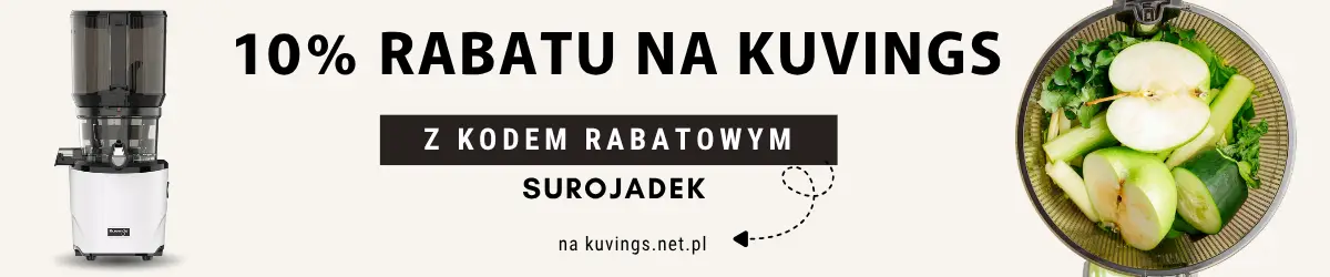 rabat na wyciskarki Kuvings, na blendery i grila marki Kuvings na kuvings.net.pl
